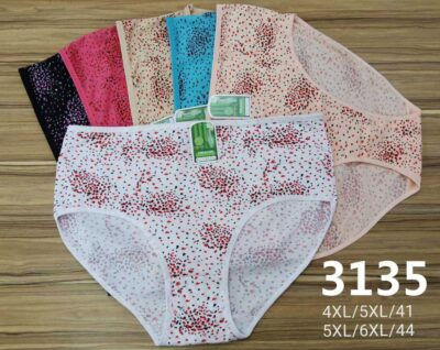 Трусики жіночі Timanni 3135 різні кольори батальні бамбук р.4XL/5XL,5XL/6XL (уп.24 шт)