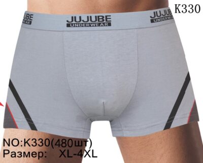 Труси боксери чоловічі Jujube 330K різні кольори норма бавовна р.XL-4XL (уп.8 шт)