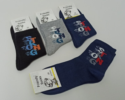Шкарпетки дитячі Friendly Socks 3011020-022 сер. стрейч різні кольори р.20 (уп.12 пар)
