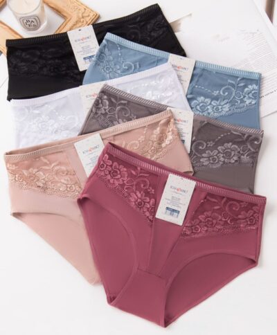 Трусики жіночі Rose Junio 9763 різні кольори напівбатальні  р.2XL-4XL (уп.24 шт)
