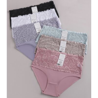 Трусики жіночі Rose Junio 9903 різні кольори напівбатальні  р.XL-4XL (уп.24 шт)