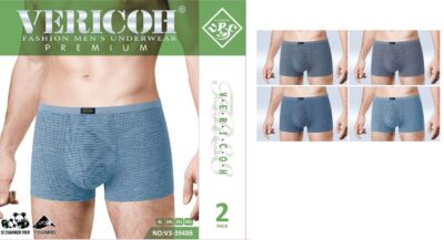 Труси боксери чоловічі Vericoh 3948B різні кольори норма модал р.XL-4XL (уп.8 шт)