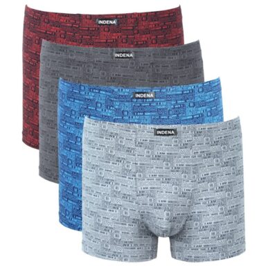 Труси боксери чоловічі Indena 11424 різні кольори норма lycra р.3XL-4XL (уп.12 шт)