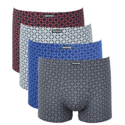 Труси боксери чоловічі Indena 11425 різні кольори норма lycra р.3XL-4XL (уп.12 шт)