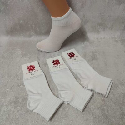 Шкарпетки жіночі Friendly Socks Gold 205923-002-05 сер. стрейч білі р.23-25 (уп.12 пар)