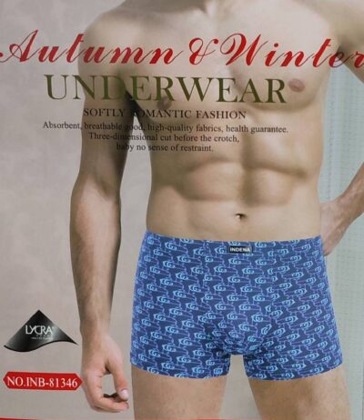 Труси боксери чоловічі Indena 81346 різні кольори норма lycra р.L-4XL  (уп.12 шт)