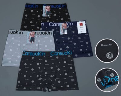 Труси боксери чоловічі CareuoKin 1695-A різні кольори норма молоко р.XL-2XL-3XL (уп.12 шт)