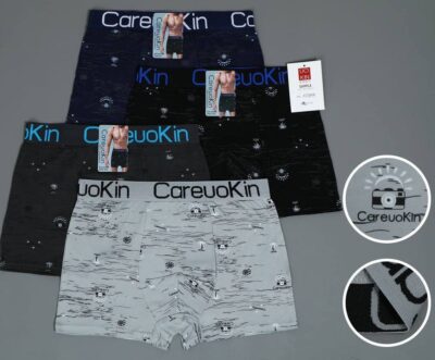 Труси боксери чоловічі CareuoKin 5589-A різні кольори норма молоко р.XL-2XL-3XL (уп.12 шт)
