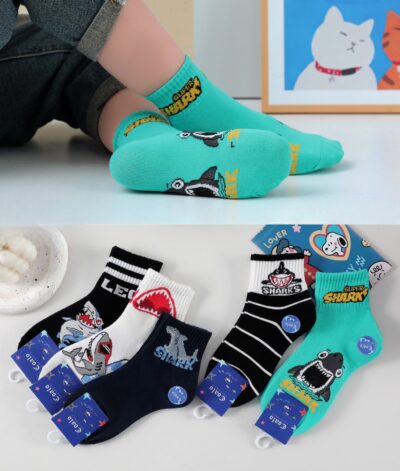 Шкарпетки дитячі Coalo socks 5038-4CT сер. стрейч різні кольори р.2-4р,4-6p,6-8р. (уп.30 пар)