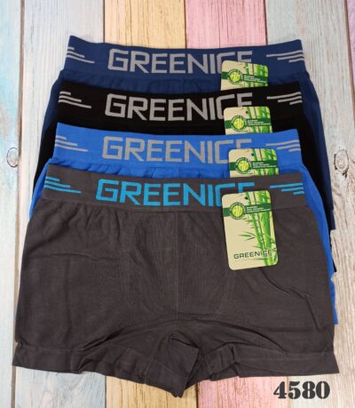 Труси боксери чоловічі Greenice 4580 різні кольори норма безшовні р.M-L/XL-2XL (уп.12 шт)