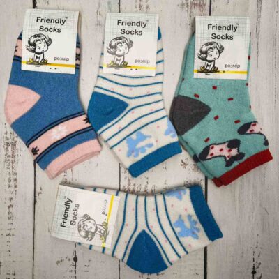 Шкарпетки дитячі Friendly Socks 4031016-003 сер. махра різні кольори р.16 (уп.12 пар)