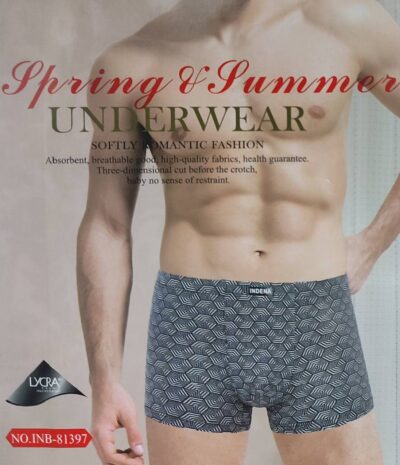 Труси боксери чоловічі Indena 81397 різні кольори норма lycra р.L-4XL  (уп.12 шт)
