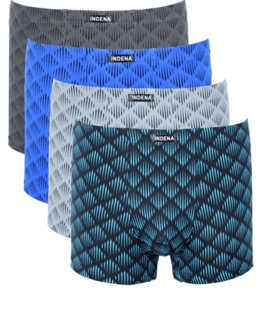 Труси боксери чоловічі Indena 81364 різні кольори норма lycra р.L-4XL  (уп.12 шт)