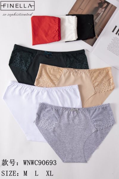 Трусики жіночі Finella 90693-WNWC різні кольори норма р.M.L.XL (уп.24 шт)