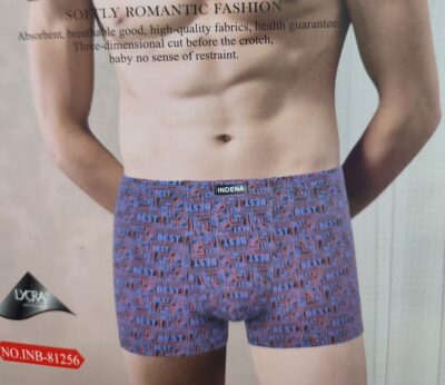 Труси боксери чоловічі Indena 81256 різні кольори норма lycra р.L-4XL (уп.12 шт)