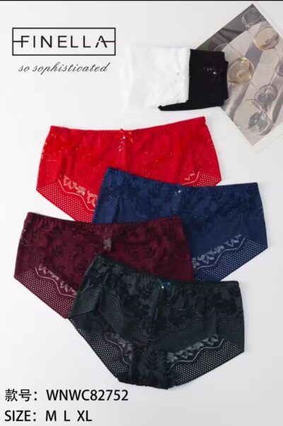 Трусики жіночі Finella 82752-WNWC різні кольори норма р.M.L.XL (уп.24 шт)