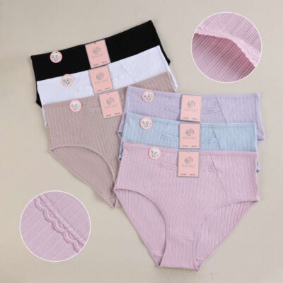 Трусики жіночі Rose Junio 6999 різні кольори напівбатальні р.XL-4XL (уп.24 шт)