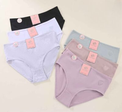 Трусики жіночі Rose Junio 6914 різні кольори напівбатальні р.XL-4XL (уп.24 шт)
