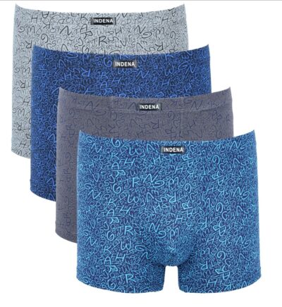 Труси боксери чоловічі Indena 81384 різні кольори норма lycra р.L-4XL  (уп.12 шт)