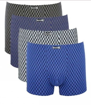 Труси боксери чоловічі Indena 11442 різні кольори норма lycra р.3XL-4XL (уп.12 шт)