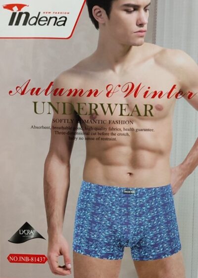 Труси боксери чоловічі Indena 81437 різні кольори норма lycra р.L-4XL (уп.12 шт)