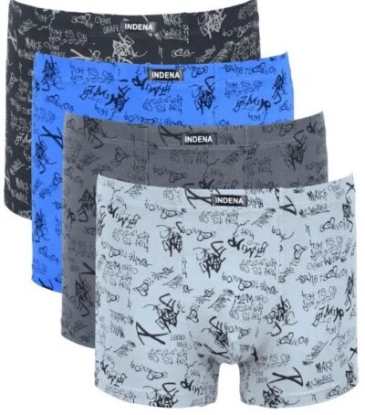 Труси боксери чоловічі Indena 81363 різні кольори норма lycra р.L-4XL (уп.12 шт)