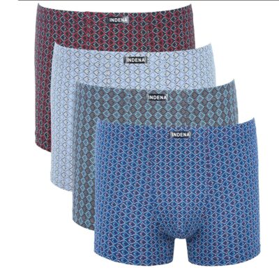 Труси боксери чоловічі Indena 11437 різні кольори норма lycra р.3XL-4XL (уп.12 шт)