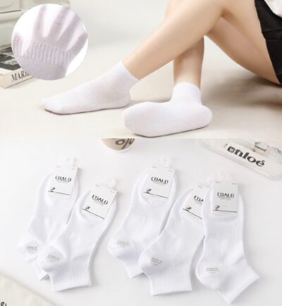 Шкарпетки жіночі Coalo socks 7200-1BY сер. сітка білі р.36-41 (уп.10 пар)