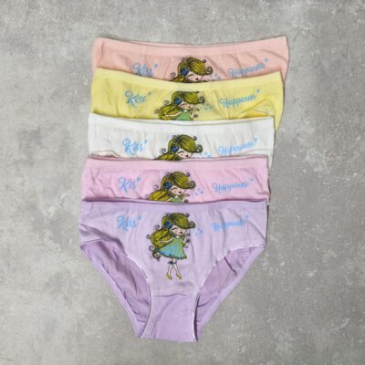 Трусики дитячі Donella 3312-L різні кольори для дівчаток бавовна р.L (6-8р.) (уп.10 шт)