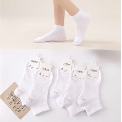 Шкарпетки жіночі Coalo socks 7100-1BY кор. стрейч білі р.36-41 (уп.10 пар)