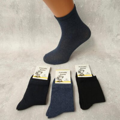 Шкарпетки дитячі Friendly Socks 3011022-000 сер. стрейч різні кольори р.22 (уп.12 пар)