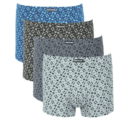 Труси боксери чоловічі Indena 81266 різні кольори норма lycra р.L-4XL  (уп.12 шт)