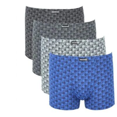 Труси боксери чоловічі Indena 81240 різні кольори норма lycra р.L-4XL (уп.12 шт)