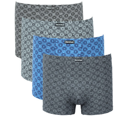 Труси боксери чоловічі Indena 81213 різні кольори норма lycra р.L-4XL  (уп.12 шт)