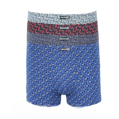 Труси боксери чоловічі Indena 81169 різні кольори норма lycra р.L-4XL  (уп.12 шт)