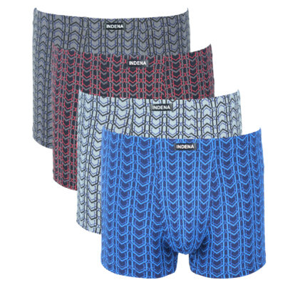 Труси боксери чоловічі Indena 81259 різні кольори норма lycra р.L-4XL  (уп.12 шт)