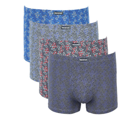 Труси боксери чоловічі Indena 81258 різні кольори норма lycra р.L-4XL  (уп.12 шт)
