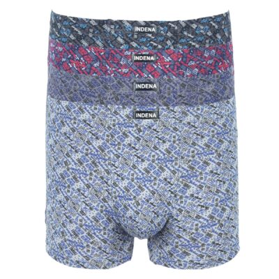 Труси боксери чоловічі Indena 81126 різні кольори норма lycra р.L-4XL  (уп.12 шт)