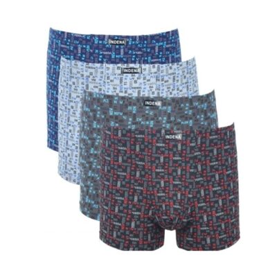 Труси боксери чоловічі Indena 11429 різні кольори норма lycra р.3XL-4XL (уп.12 шт)